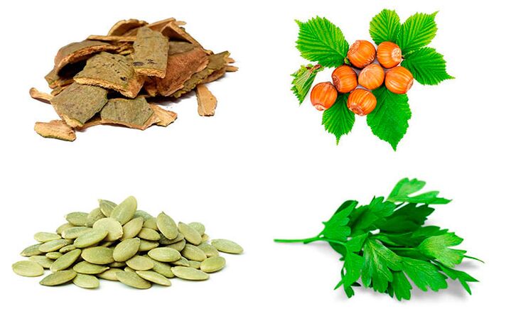 Народни средства за борба с простатита - кора от трепетлика, тиквени семки, магданоз и лешници